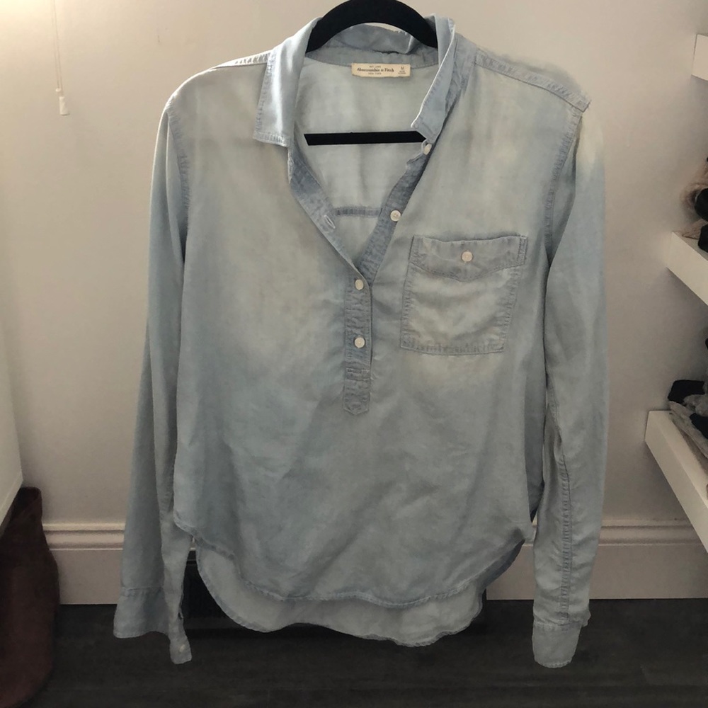 A&F chambray shirt